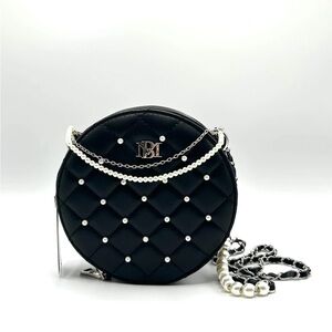 Badgley Mischka Quilted Crossbody with Pearls *NWT*